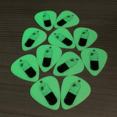 Púas Fluorescentes - Personalizadas por un lado